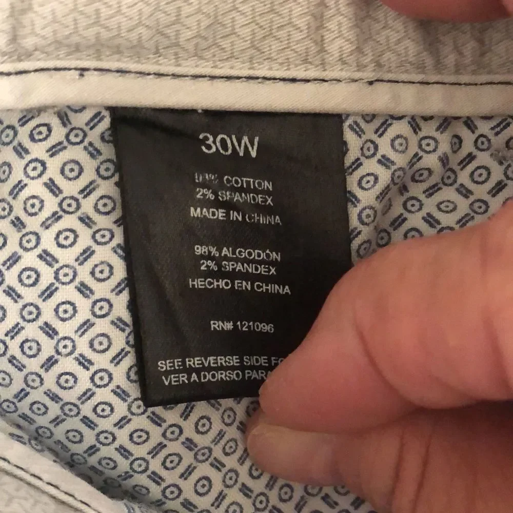 French Laundry Shorts Size 30 GUC Gray print